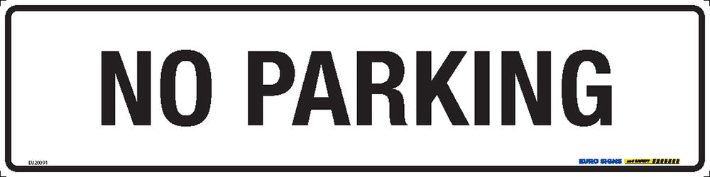 Sign NO PARKING METAL