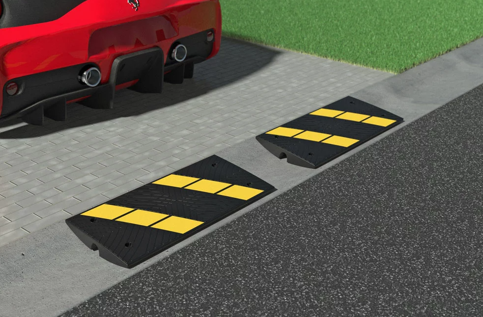 Kerb Ramp for Driveway HIVIS RUBBER 900×400×65