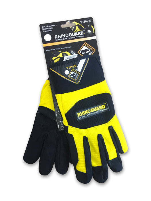 Gloves NEEDLE RESISTANT Yellow - Large